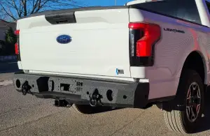 Iron Bull Bumpers - Iron Bull Rear Bumper for Ford (2022-25) F-150 Lightning, Parking Sensor Cutouts Available - Image 4