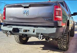 Iron Bull Rear Bumper for Dodge/Ram (2019-26) 1500 Rebel/Warlock (Factory Dual Exhaust)