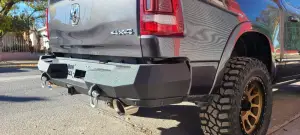 Iron Bull Bumpers - Iron Bull Rear Bumper for Dodge/Ram (2019-26) 1500 Rebel/Warlock (Factory Dual Exhaust) - Image 2
