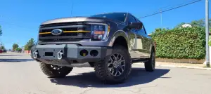 Iron Bull Front Bumper for Ford (2021-23) F-150/F-150 Tremor, Parking Sensor Cutouts Available
