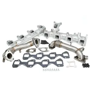 Pacific Performance Engineering - PPE High-Flow Exhaust Manifold and Up-Pipe Kit for Chevy/GMC (2017-26) 6.6L Duramax (Silver Ceramic Coating) - Image 3