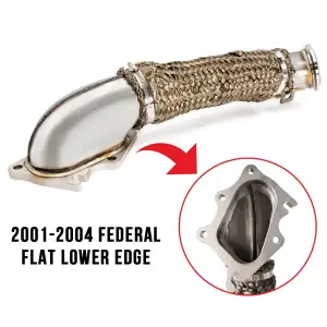Pacific Performance Engineering - PPE High-Flow Steel Down Pipe for Chevy/GMC (2001-04) 6.6L Duramax LB7, 3" Stainless Steel - Image 3
