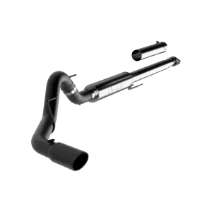 MBRP 4" Cat-Back Configure Exhaust for Ford (2015-20) 2.7L/3.5L V6 F-150, Race Profile, Single Side Exit, Armor BLK, Black-Coated, Single Wall