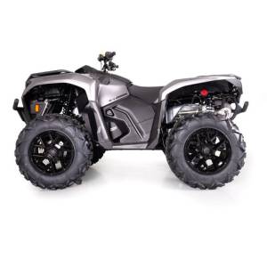 HMF Racing - HMF Exhaust Systems for Can-Am (2023-26) Outlander 700, Titan Loud Series, Slip On Application, Gun Metal, Billet-Blackout Endcap - Image 6