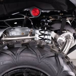 HMF Racing - HMF Exhaust Systems for Can-Am (2023-26) Outlander 700, Titan Loud Series, Slip On Application, Gun Metal, Billet-Blackout Endcap - Image 5