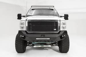 Fab Fours Vengeance Front Bumper for Ford (2011-16) F-250/F-350, w/ Pre-Runner Bar
