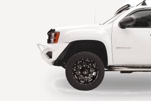 Fab Fours - Fab Fours HD Vengeance Front Bumper for GMC (2011-14) 2500HD/3500HD Sierra, w/ Pre-Runner Bar (Black Powdercoat) - Image 2