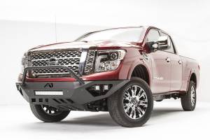 Fab Fours - Fab Fours Vengeance Front Sensor Bumper for Nissan (2016-24) Titan XD, w/ Pre-Runner Guard - Image 2