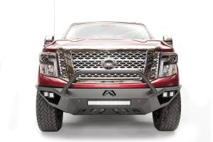 Fab Fours - Fab Fours Vengeance Front Sensor Bumper for Nissan (2016-24) Titan XD, w/ Pre-Runner Guard - Image 3