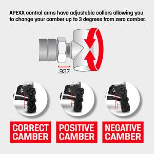 HighLifter - High Lifter APEXX Front Forward Upper & Lower Control Arms for CFMoto (2025-26) U10 Pro (Ball Joints Preinstalled) - Image 11