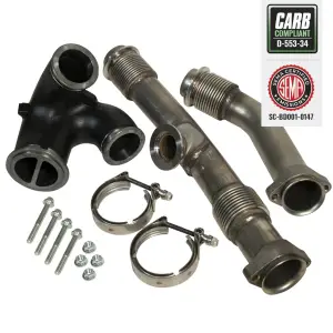 BD Diesel Performance - BD Diesel Up-Pipes Kit for Ford (2004.5-07) 6.0L Power Stroke w/ EGR Connector - Image 2