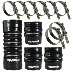 Industrial Injection Upgraded CAC Boot Kit for Dodge/Ram (2003-07) 5.9L Cummins (Black)