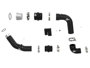aFe - aFe Power BladeRunner Aluminum Hot and Cold Charge Pipe Kit for Ford (2023-26) F-250/F-350 Power Stroke V8-7.3L [td] (Black) - Image 2
