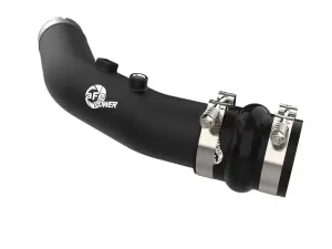 aFe Power BladeRunner 3 Inch Aluminum Hot Charge Pipe Kit for Ford (2023-26) F-250/F-350 Power Stroke V8-7.3L [td] (Black)