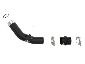 aFe - aFe Power BladeRunner 3 Inch Aluminum Hot Charge Pipe Kit for Ford (2023-26) F-250/F-350 Power Stroke V8-7.3L [td] (Black) - Image 2