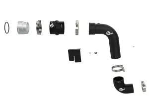 aFe - aFe Power BladeRunner 3 Inch Aluminum Cold Charge Pipe Kit for Ford (2023-26) F-250/F-350 Power Stroke V8-7.3L [td] (Black) - Image 3