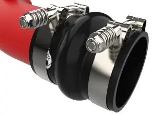 aFe - aFe Power BladeRunner Aluminum Hot and Cold Charge Pipe Kit for Ford (2023-26) F-250/F-350 Power Stroke V8-7.3L [td] (Red) - Image 7