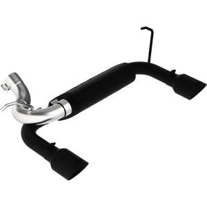 MBRP Black-Coated Aluminized Steel 2.5" Axle Back Dual Rear Exit for 2007-2018 Jeep Wrangler/Rubicon (JK) 3.6L/3.8L V6 - S5528BLK