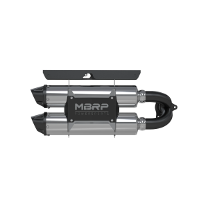 MBRP Stacked Dual Slip-on, Performance Series for Polaris (2016-21) RZR XP Turbo/Turbo S