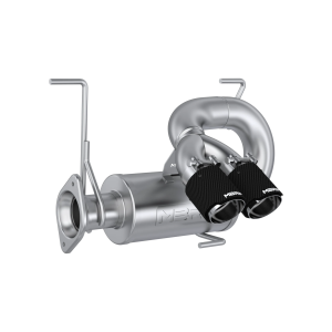 MBRP 6" Single Slip-on System, Dual Outlet with Catalytic Converter, Performance Series for Polaris (2022-26) RZR PRO R