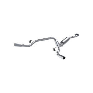 MBRP Aluminized Steel 2.5" Cat Back Dual Split Side for 2003-2007 Chevrolet/GMC 1500 Silverado/ Sierra 4.8/ 5.3L RC-6.5' Box ('07 Classic Only) - S5022AL