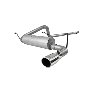 MBRP 2.5" Cat Back Exhaust for Jeep (2007-11) Wrangler (JK), 4dr/2dr 3.8L V6, Single Side, Aluminized