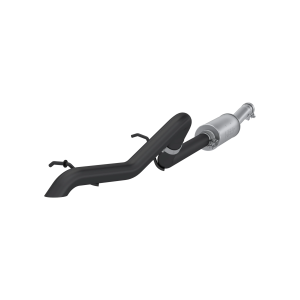 MBRP Black-Coated Aluminized Steel 2.5" Off-Road Tail Pipe Pre-Axle Muffler for 2007-2011 Jeep Wrangler (JK) 3.8L V6 4dr/2dr - S5514BLK