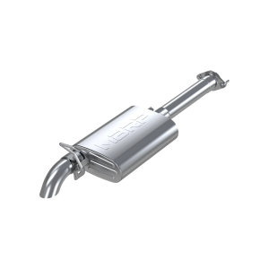 MBRP T409 Stainless Steel 2.5" Cat Back Single Off-Road Turn Down for 2000-2006 Jeep Wrangler (TJ) Inline-4 2.5L, Inline-6 4.0L, Unlimited - S5522409