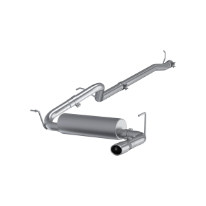 MBRP 2.5" Cat Back Exhaust for Jeep (2012-18) Wrangler/Rubicon (JK) 3.6L 2dr/4dr, Single Rear Exit, Aluminized