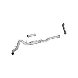 MBRP 4" Cat-Back Exhaust for Chevy/GMC (2005) Silverado/Sierra 2500/3500 6.6L Duramax, EC/CC, Single Side Exit - with Carb-Approved Downpipe EO# D-763-2, Aluminized