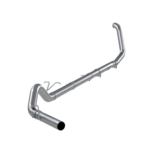 MBRP Aluminized Steel 4" Turbo Back Single Side Exit - No Muffler for 1999-2003 Ford F-250/350 7.3L - S6200PLM
