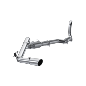 MBRP 4" Turbo Back Exhaust for Dodge (1988-93) Ram 2500/3500 Cummins (4WD only), Single Side Exit, Aluminized