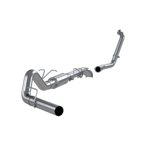 MBRP Aluminized Steel 4" Turbo Back Single Side Exit (Retains Factory Cat) for 2003-2007 Ford F-250/350 6.0L, EC/CC - S6206P