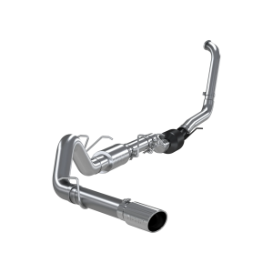 MBRP T409 Stainless Steel 4" Turbo Back Single Side Exit (Retains Factory Cat) for 2003-2007 Ford F-250/350 6.0L; EC/CC - S6212409