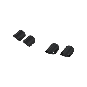 MBRP 4" Quad Tip Cover Kit for Ford (2015-25) Mustang, Black-Coated