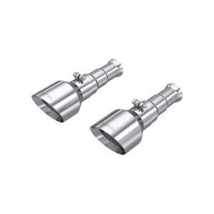 MBRP Tips, 5" OD Dual Wall Angle Cut, Sold in Pairs for Ram (2019-24) 1500 Classic 5.7L Hemi, T304 Stainless