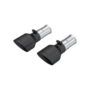 MBRP Tips, 5" OD Dual Wall Angle Cut, Sold in Pairs for Ram (2025-26) 1500, 3.0L SST, Black-Coated