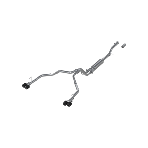 MBRP 3" Cat-Back Exhaust for Chevy/GMC (2021-26) Suburban/Yukon XL 5.3L/6.2L, 2.5" Dual Split Rear with Quad Carbon Fiber Tips, T304 Stainless