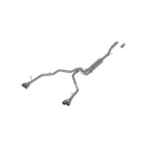 MBRP 3" Cat-Back Exhaust for Chevy/GMC (2021-26) Suburban/Yukon XL 5.3L/6.2L, 2.5" Dual Split Rear with Quad Tips, Aluminized