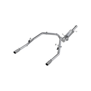 MBRP T409 Stainless Steel 2.5" Cat Back Dual Split Rear for 2003 Dodge Ram 1500 5.7L HEMI RC/QC-SB