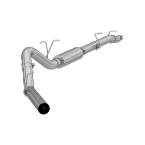 MBRP 4" Resonator Back Exhaust for Ford (2011-16) F-250/350/450 6.2L V8 Super/Crew Cab, Single Side Exit, Aluminized