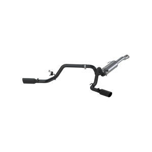MBRP 3" Cat Back Exhaust for Toyota (2016-23) Tacoma 3.5L, Dual Split Side, Black-Coated Aluminized