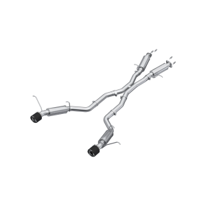 MBRP 3" Cat-Back Exhaust for Jeep (2012-21) Grand Cherokee (WK2), 6.4L HEMI SRT8, Dual Rear Exit with Carbon Fiber Tips, T304 Stainless