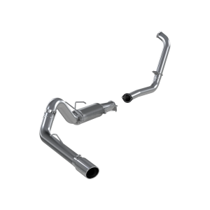 MBRP T409 Stainless Steel 4" Turbo Back Single Side Exit (Retains Factory Cat) for 2003-2005 Ford Excursion 6.0L - S6216409