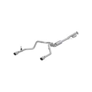 MBRP 3" Cat-Back Exhaust for Chevy/GMC (2019-26) Silverado/Sierra 1500 2.7L, 2.5" Dual Split Rear Exit, Aluminized