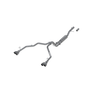MBRP 3" Cat-Back Exhaust for Chevy/GMC (2021-26) Tahoe/Yukon 5.3L/6.2L, 2.5" Dual Split Rear, Quad Tips, Aluminized