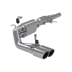 MBRP 3" Cat Back Exhaust for Chevy/GMC (2009-18) 1500 Silverado/Sierra 4.3L V6, 5.3L V8 with one-piece driveshaft (excluding regular cab), Pre-Axle Dual Outlet, Aluminized