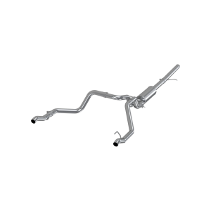 MBRP 2.5" Cat Back Exhaust for Chevy/GMC (2019-26) 1500 Silverado/Sierra, 5.3L, Dual Rear, T409 Stainless