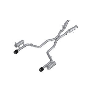 MBRP 3" Cat-Back Exhaust for Dodge (2011-26) Durango 3.6L, Dual Split Rear with Carbon Fiber Tips, Street Profile, T304 Stainless