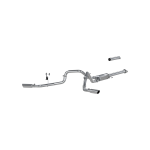 MBRP 2.5" Cat Back Exhaust for Ford (2015-20) F-150 2.7L/3.5L EcoBoost, Dual Side Exit, Aluminized